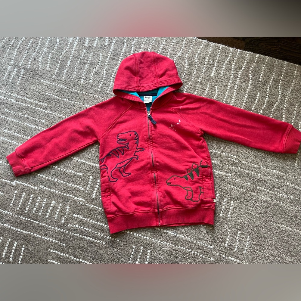 Frugi Organic Cotton Dinosaur Hoodie